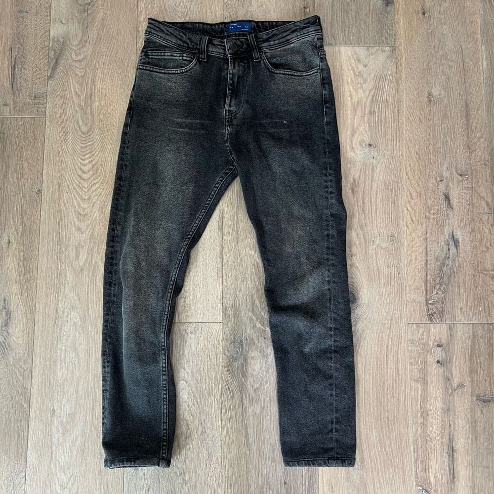 Zara Man Men’s Black Straight Leg Denim Jeans Size 30